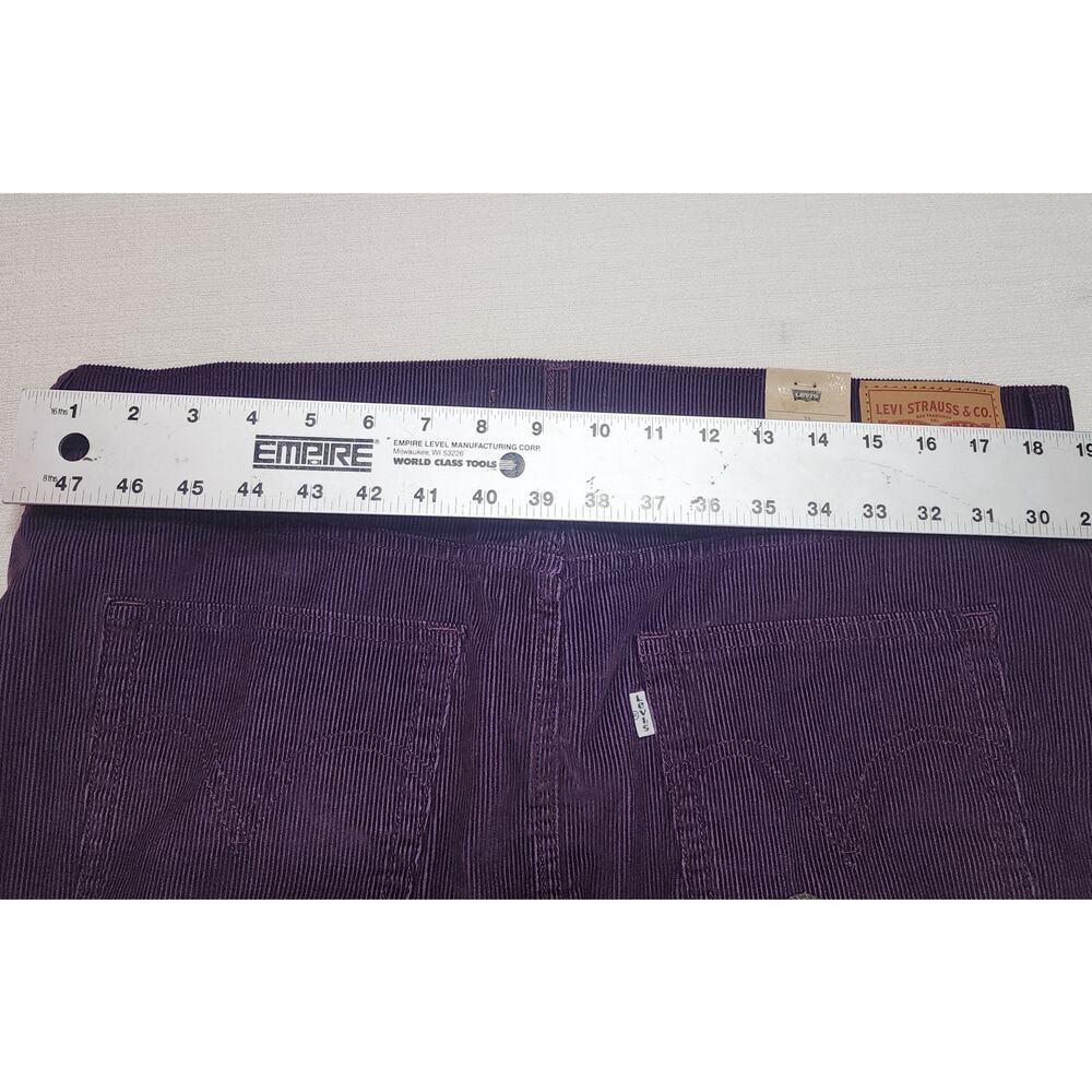 Levi's Icon corduroy skirt W33''x L15'' NWT-button fly - Picture 3 of 8